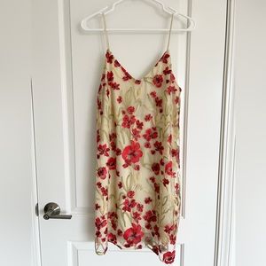 Aritzia Little Moon lace floral strappy mini dress
